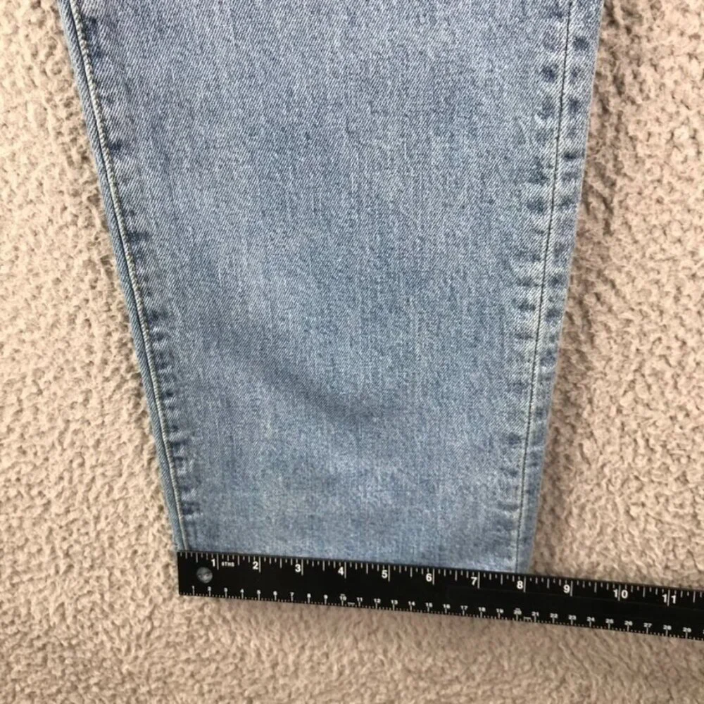 LEVIS 501 Mens 36x32 Original Fit Straight Leg Button Fly Light Wash Denim Jeans